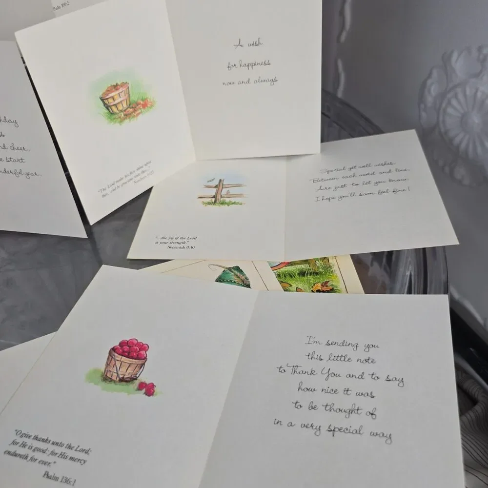 Vintage Anneliese Little Helpers Little Children Greeting Cards w/Env Unused